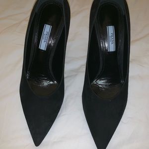 Prada Black suede shoes